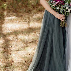 Rosalie Tulle Convertible Dress - Eucalyptus